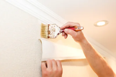 Pose de papier peint à Bagiry — revêtements muraux et toiles de verre